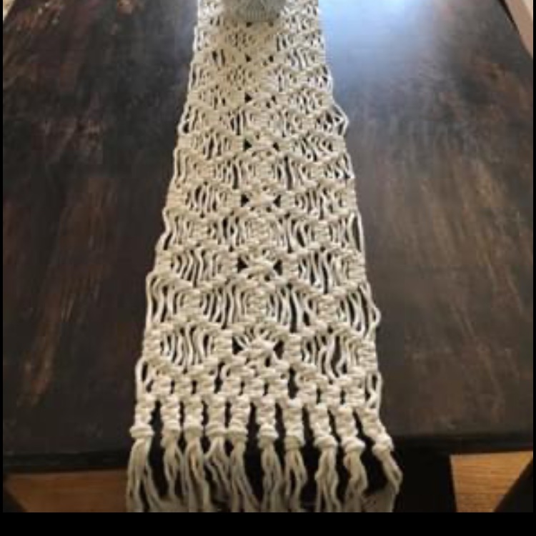 Handmade Macrame Table Runner